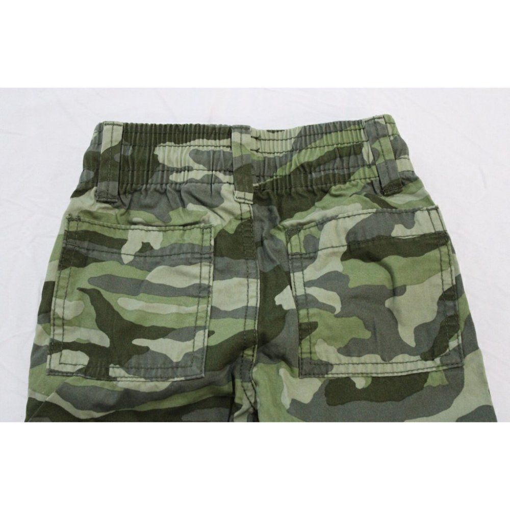 Children's Place Tactical Cargo Long Shorts Olive Camo Size 14 - Picture 4 of 9